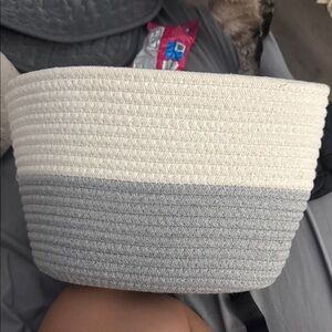 Two-Tone Woven Basket